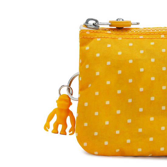 Kipling Creativity Large Printed Pouch Bags Soft Dot Yellow | CA 2098YX